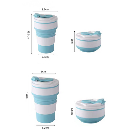 Silicone Folding Coffee Mug – Collapsible & Travel-Ready